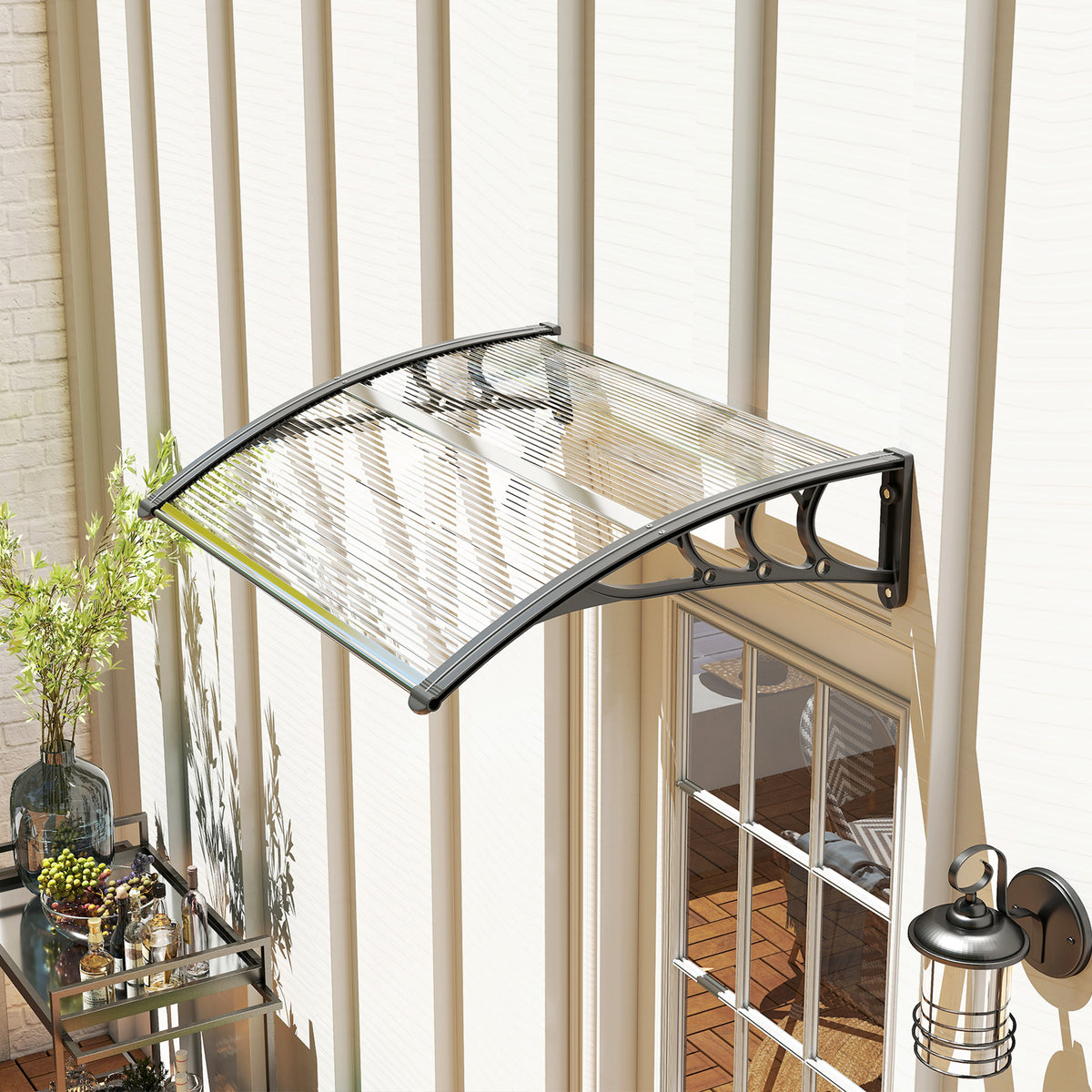 Auvent de porte d'entrée polycarbonate – vue 7