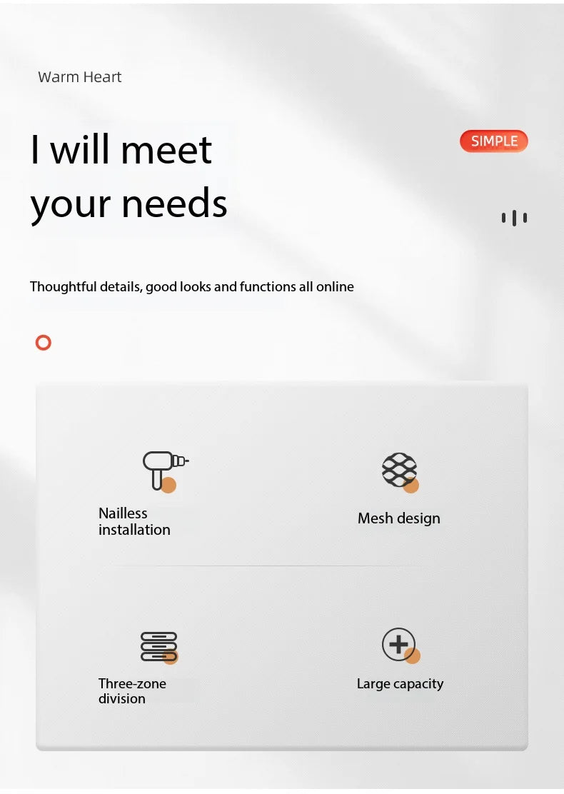 Organisateur mural sans perçage – vue 8