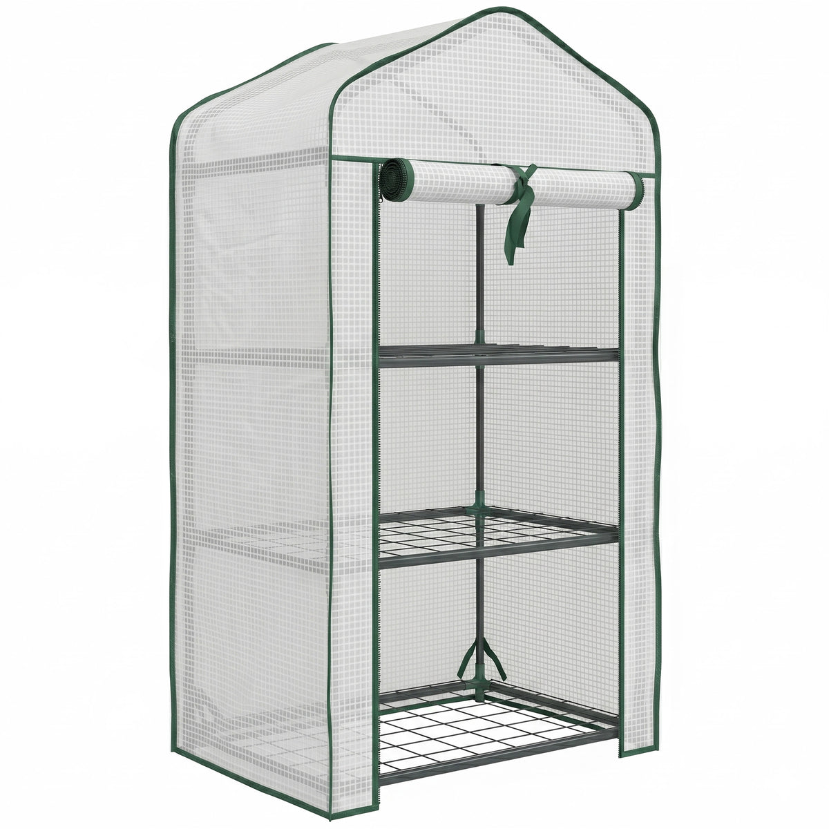 Serre de jardin étagère 3 niveaux en métal – vue 6