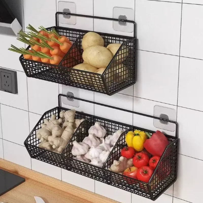 Organisateur mural sans perçage pour cuisine et salle de bain – Maisoncalyma