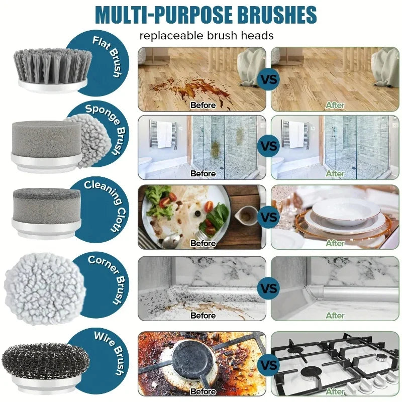 Brosse de nettoyage électrique sans fil – vue 4
