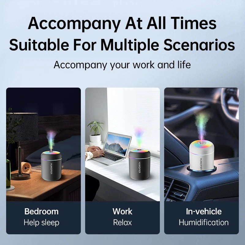 Mini humidificateur USB 180 ml diffuseur d'arômes – vue 5