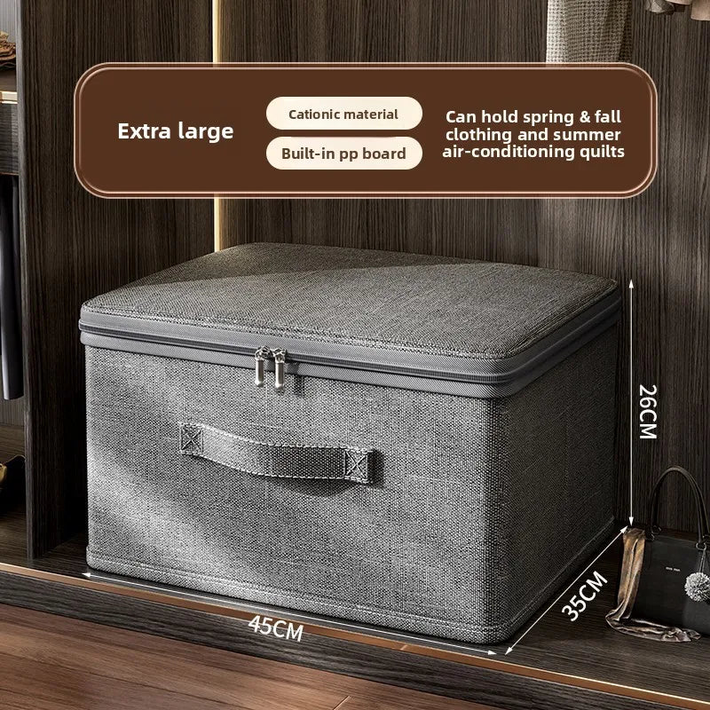 Boîte de rangement pliable effet lin – vue 17