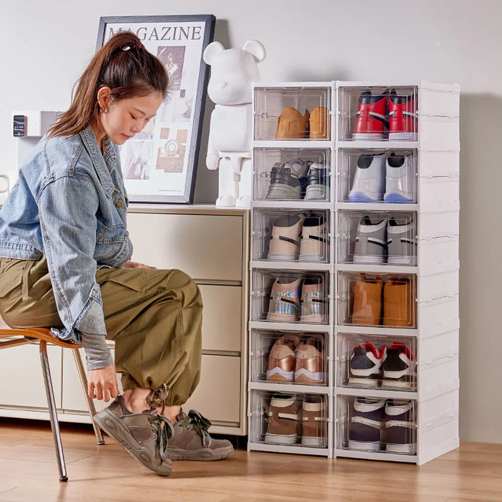 Meuble à chaussures pliable 6 niveaux – vue 4