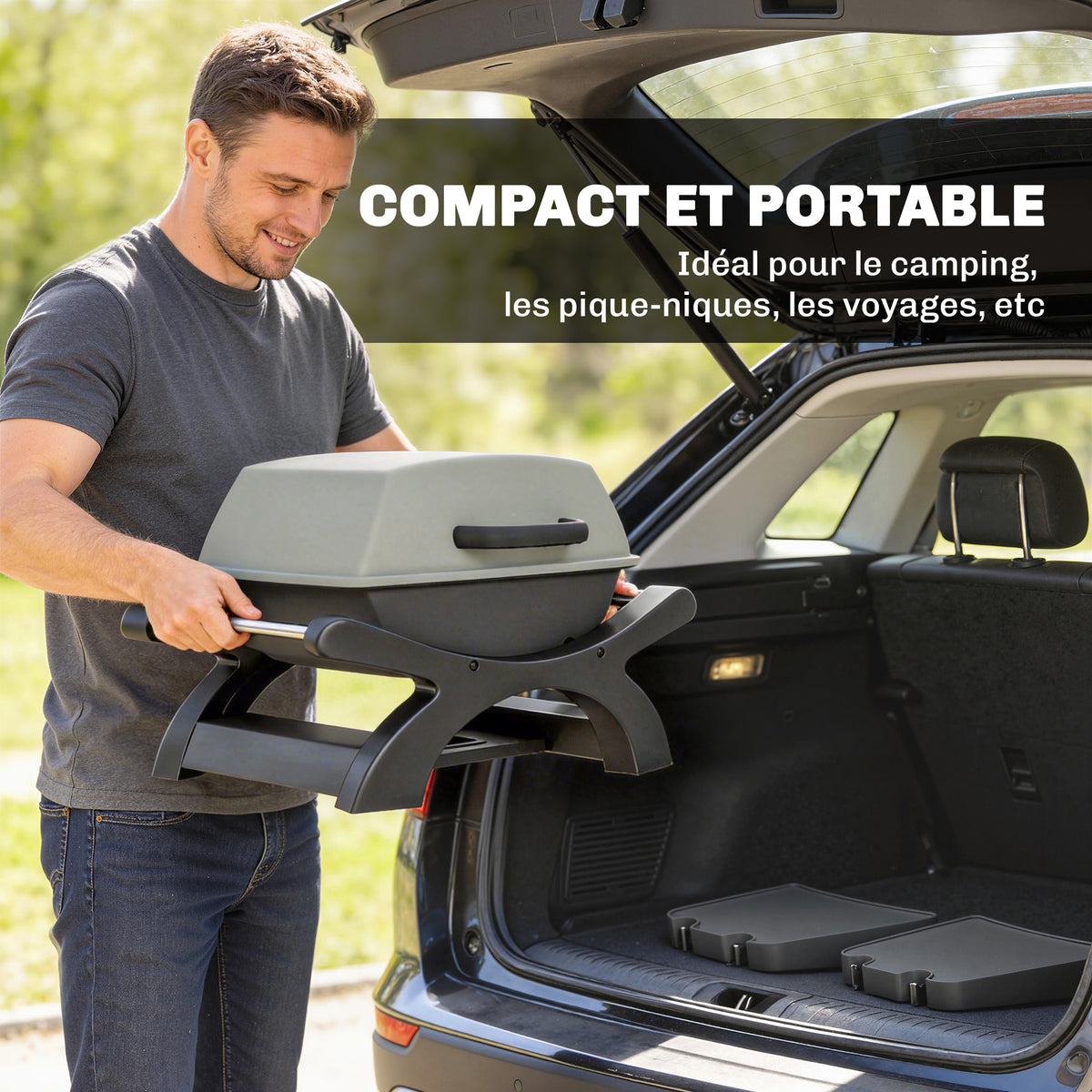 Barbecue électrique de table 2300 W noir – vue 3