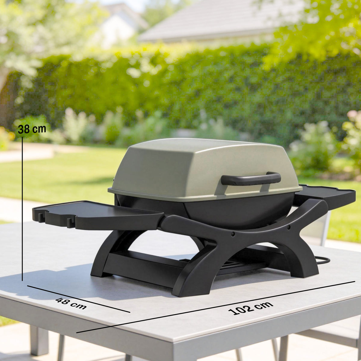 Barbecue électrique de table 2300 W noir – Maisoncalyma