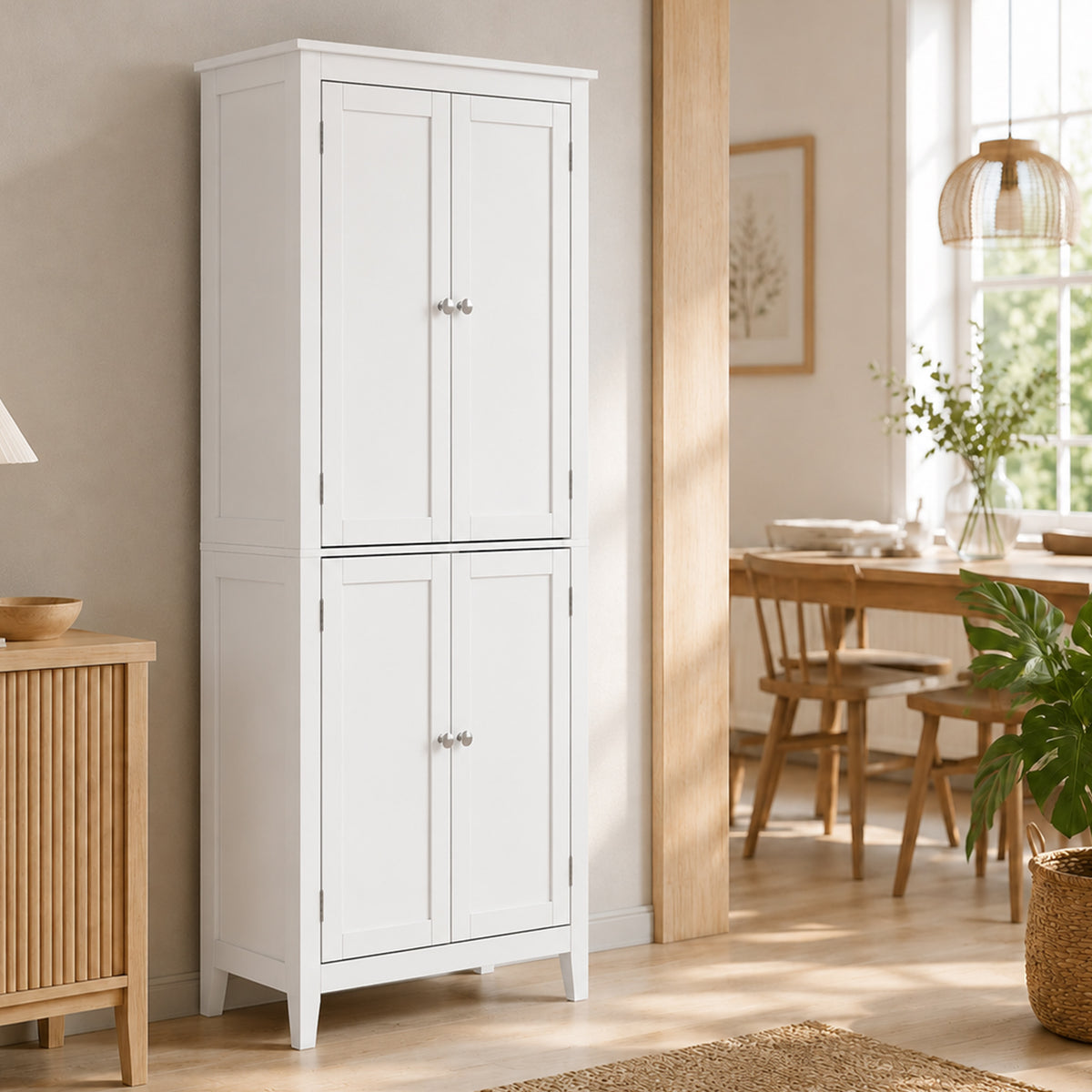 Colonne de salle de bain blanche 4 portes – vue 7